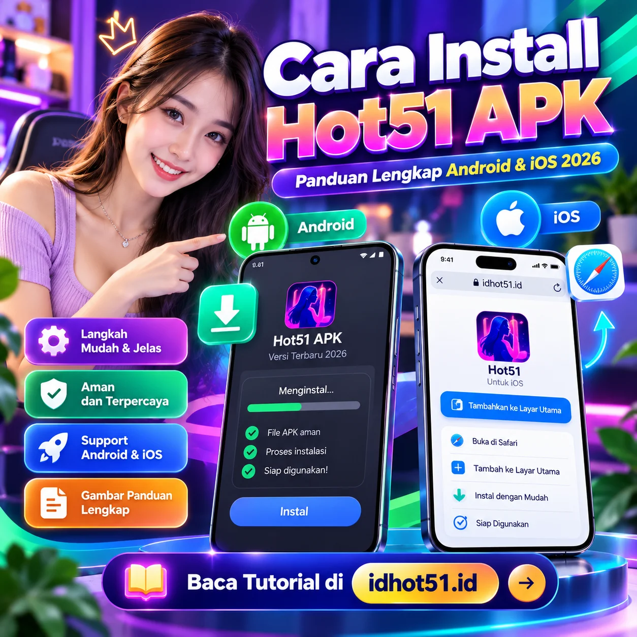 Cara Install Hot51 APK Terbaru Android & iOS